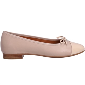 Billi Bi A6021 Ballerina Sko, Beige Nappa